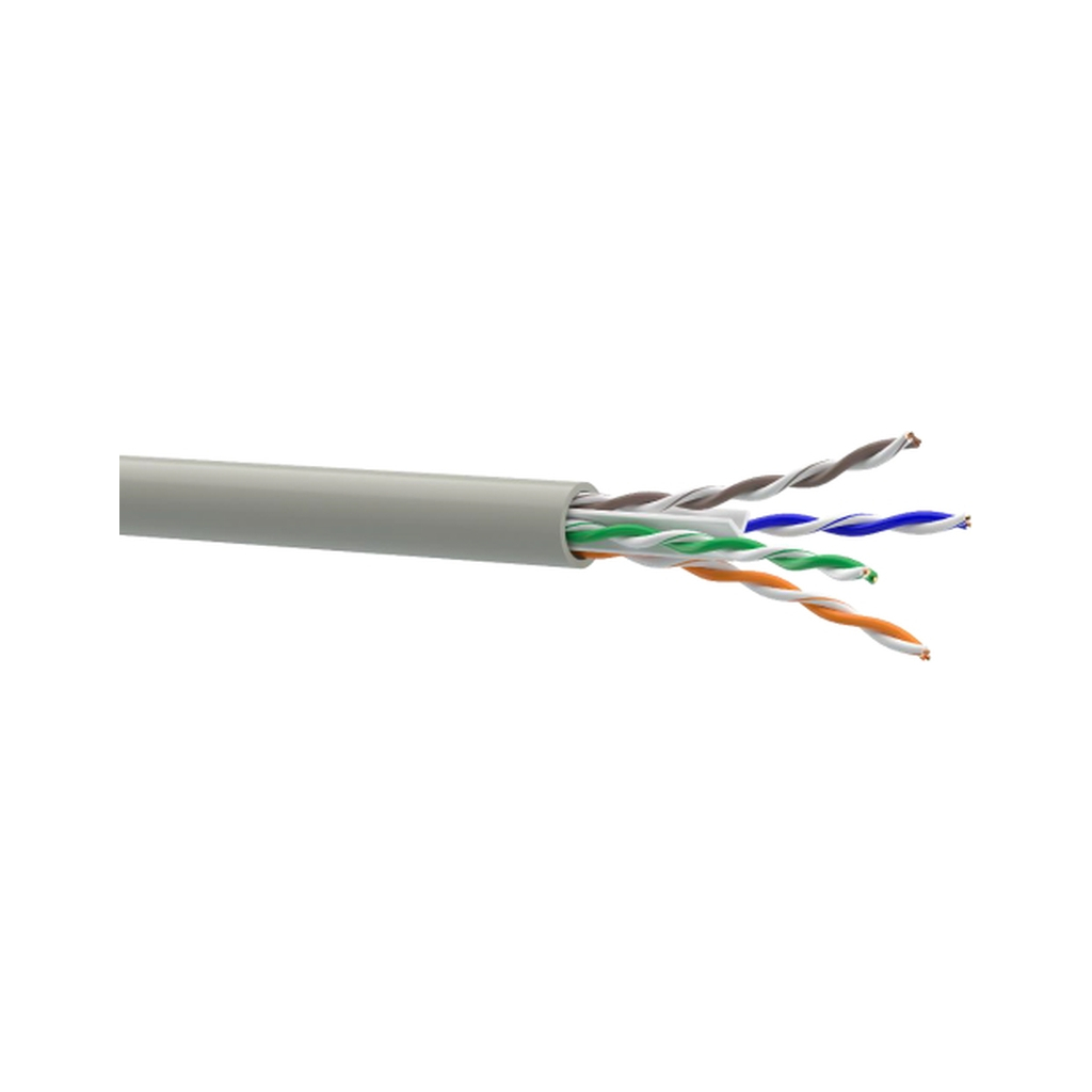 Кабель мережевий OK-Net UTP 305м cat.6 (U/UTP-cat.6) (КПВ-ВП (250) 4*2*0,51)