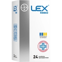 Condoms Lex Condoms Ribbed 24 pcs. (4820144774485)