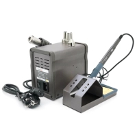Bakku BA-898D+ soldering station, 2 in 1, digital display, soldering iron/soldering hair dryer, adjustment unit, Box (BAKU BA-898D+)