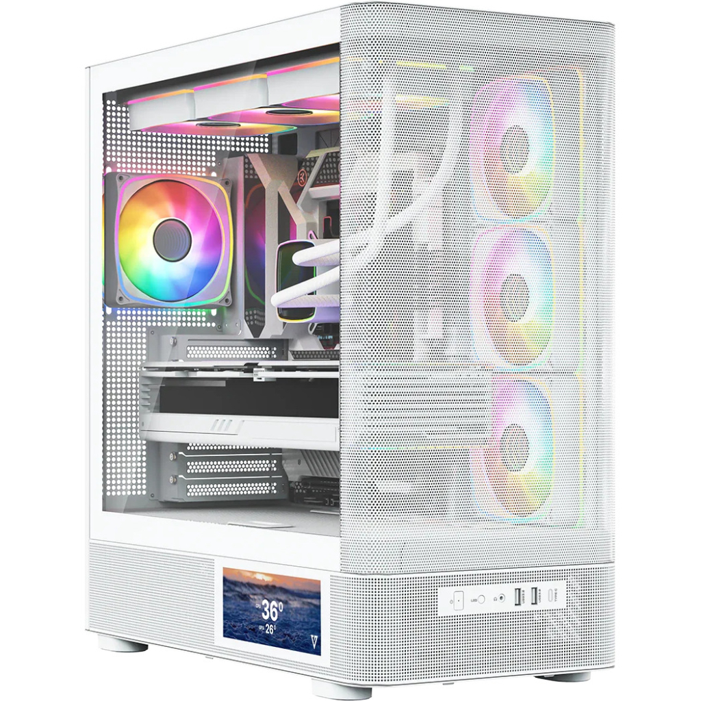 Корпус для ПК Modecom VOLCANO AQ400 ARGB LCD 6,2 (MC-A-AQ400-4FA-W) Корпус для ПК Modecom VOLCANO AQ400 ARGB LCD 6,2 (MC-A-AQ400-4FA-W)