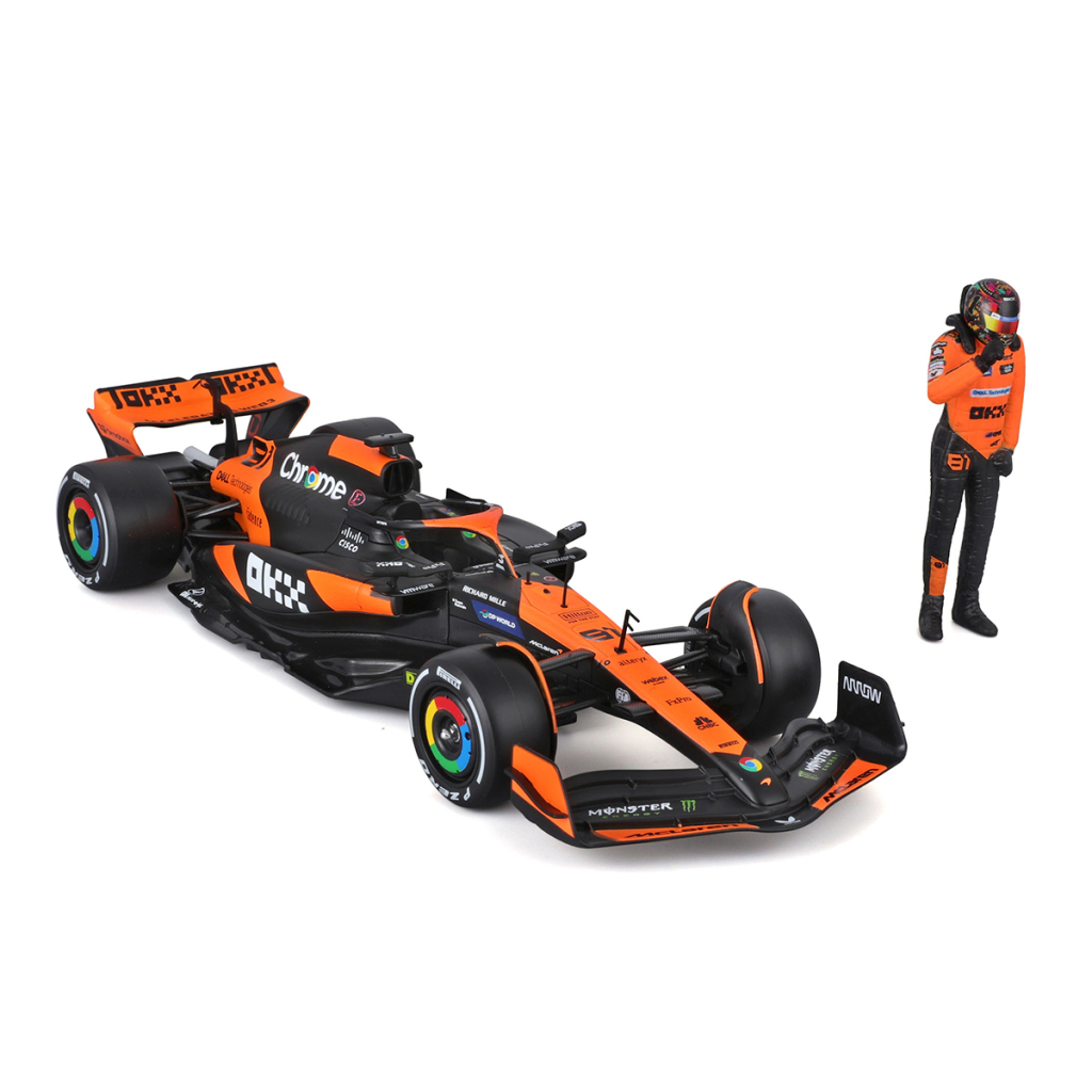 Масштабна модель автомобіля Bburago Автомодель з фігуркою - McLaren MCL38, 1:24 (18-28040)