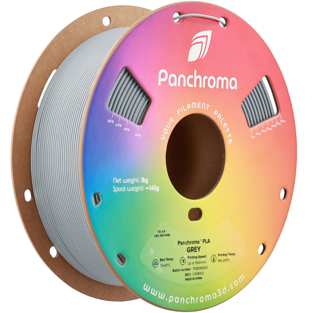 Пластик для 3D-принтера Polymaker PLA Panchroma 1,75mm 1kg GREY (CA19002)