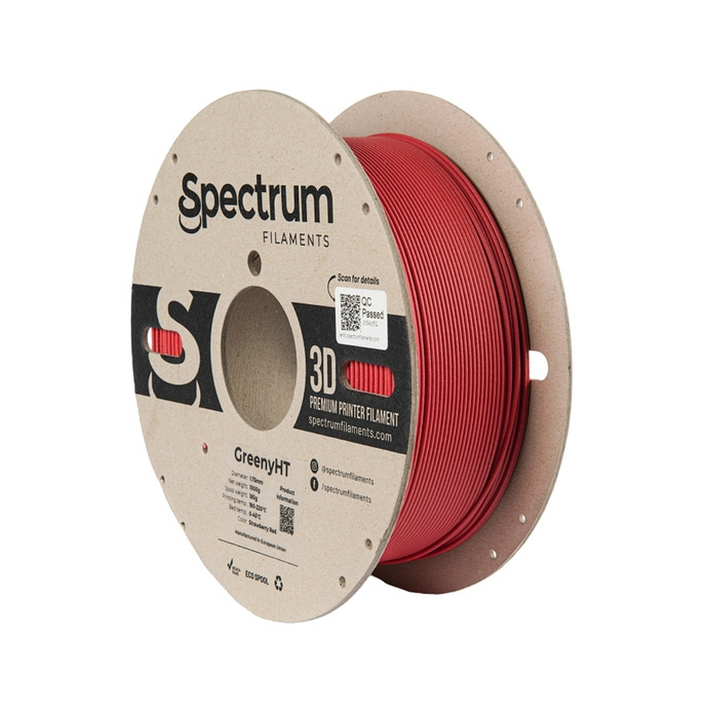 Пластик для 3D-принтера Spectrum GreenyHT 1.75mm 1kg Red, Strawberry RAL 3018 (80702)