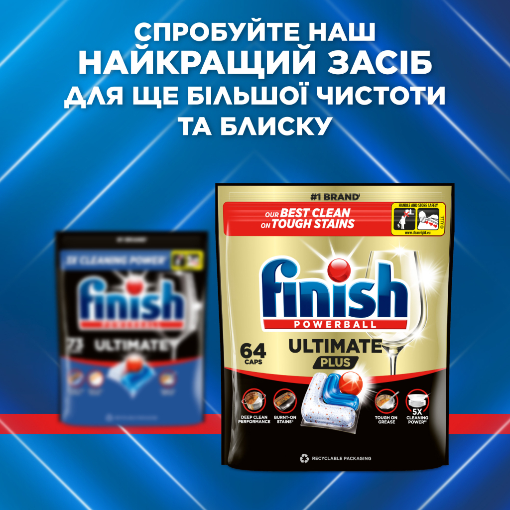 Таблетки для посудомийних машин Finish Ultimate 102 шт. (5900627119749)