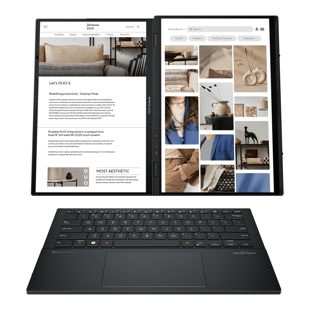 Ноутбук ASUS Zenbook DUO UX8406CA-QL366W (90NB14X1-M00N20) Ноутбук ASUS Zenbook DUO UX8406CA-QL366W (90NB14X1-M00N20)