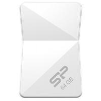 USB флеш накопичувач Silicon Power 64Gb Touch T08 White USB 2.0 (SP064GBUF2T08V1W)