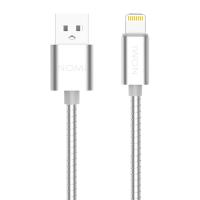 Дата кабель USB 2.0 AM to Lightning 1.0m Silver Nomi (344283)