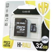 Карта пам'яті Hi-Rali 32GB microSDHC class 10 UHS-I (HI-32GBSD10U1-01)