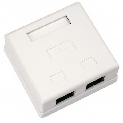 Network socket RJ45x2 UTP cat.5e 8P8C Vinga (VCPRJ45O2)