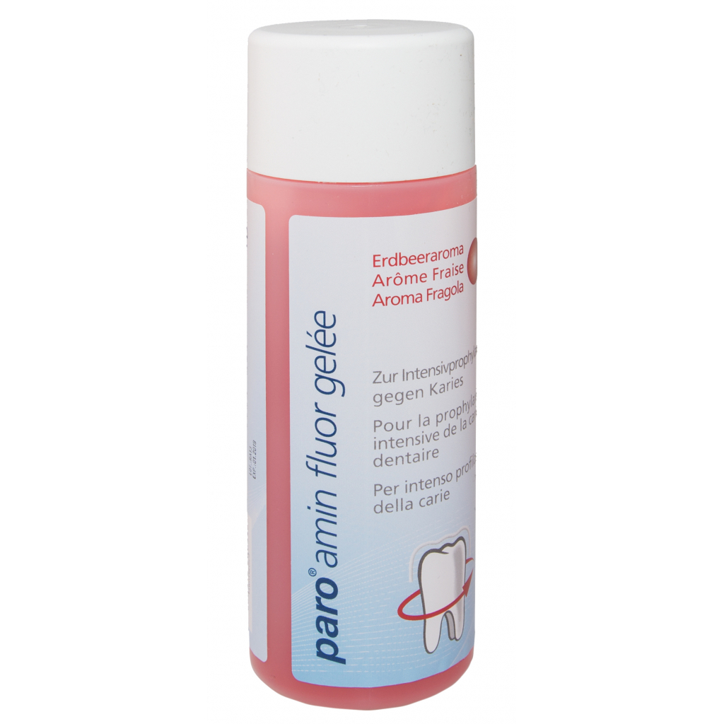 Гель для ротової порожнини Paro Swiss amin fluor gel для інтенсивної профілактики карієсу 200 мл (7680512260548)