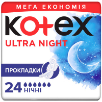 Hygienic pads Kotex Ultra Night 24 pcs. (5029053548036)