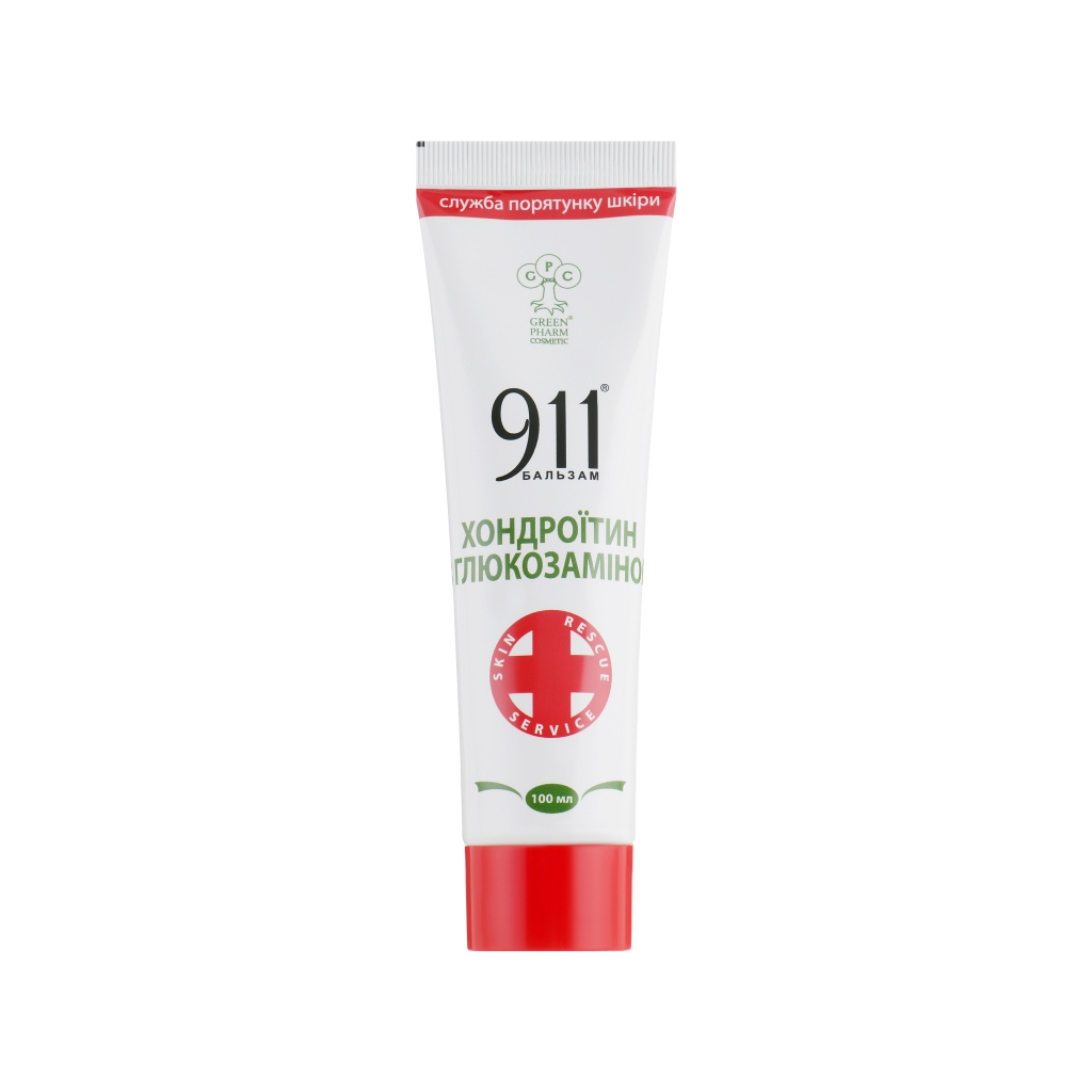 Бальзам для тіла Green Pharm Cosmetic 911 Хондроїтин з глюкозаміном 100 мл (4820182112584)