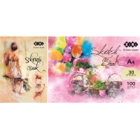 Альбом для малювання ZiBi А4, Скетчбук ART Line 30 аркушів, клеєний (ZB.1470)