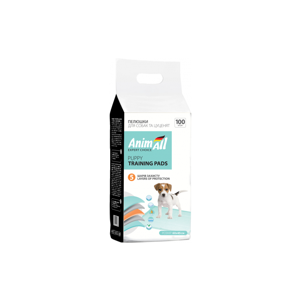 Пелюшки для собак AnimAll 60х45 см 100 шт (4820224500911)