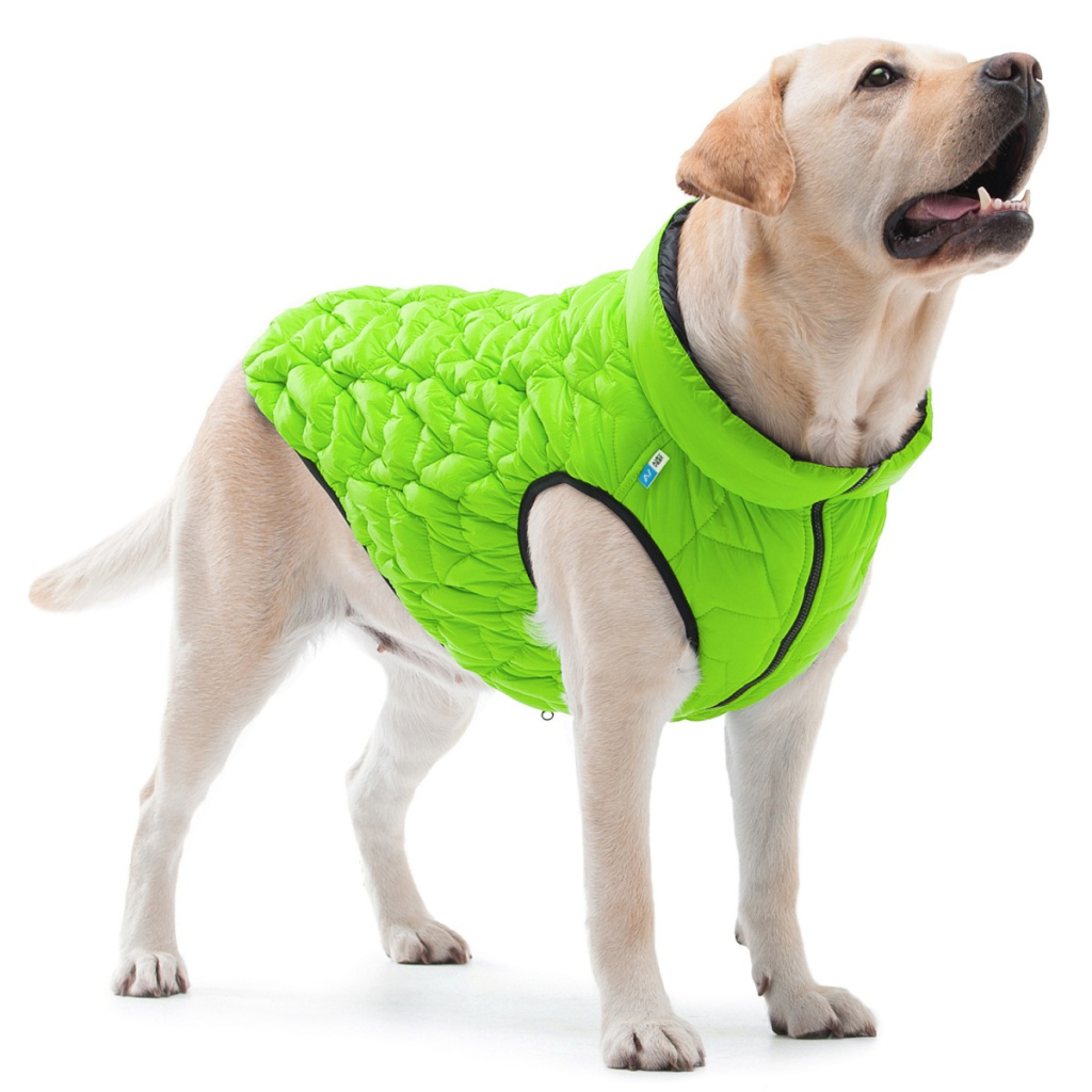 Курточка для тварин Collar AiryVest UNI двостороння M 48 салатово-чорна (2560)