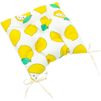 Chair cushion MirSon Beige 17-0531 Striped Lemon 40x40 cm (2200006185451)
