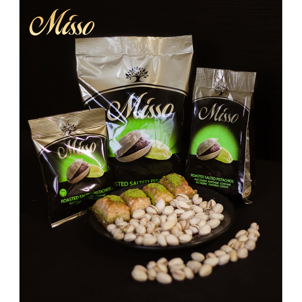 Горіхи Misso Фісташка смажена солона 150 г (4820232570272)