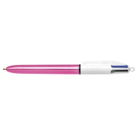 Ручка масляна Bic 4 in 1 Colours Shine Pink рожева (bc982875)