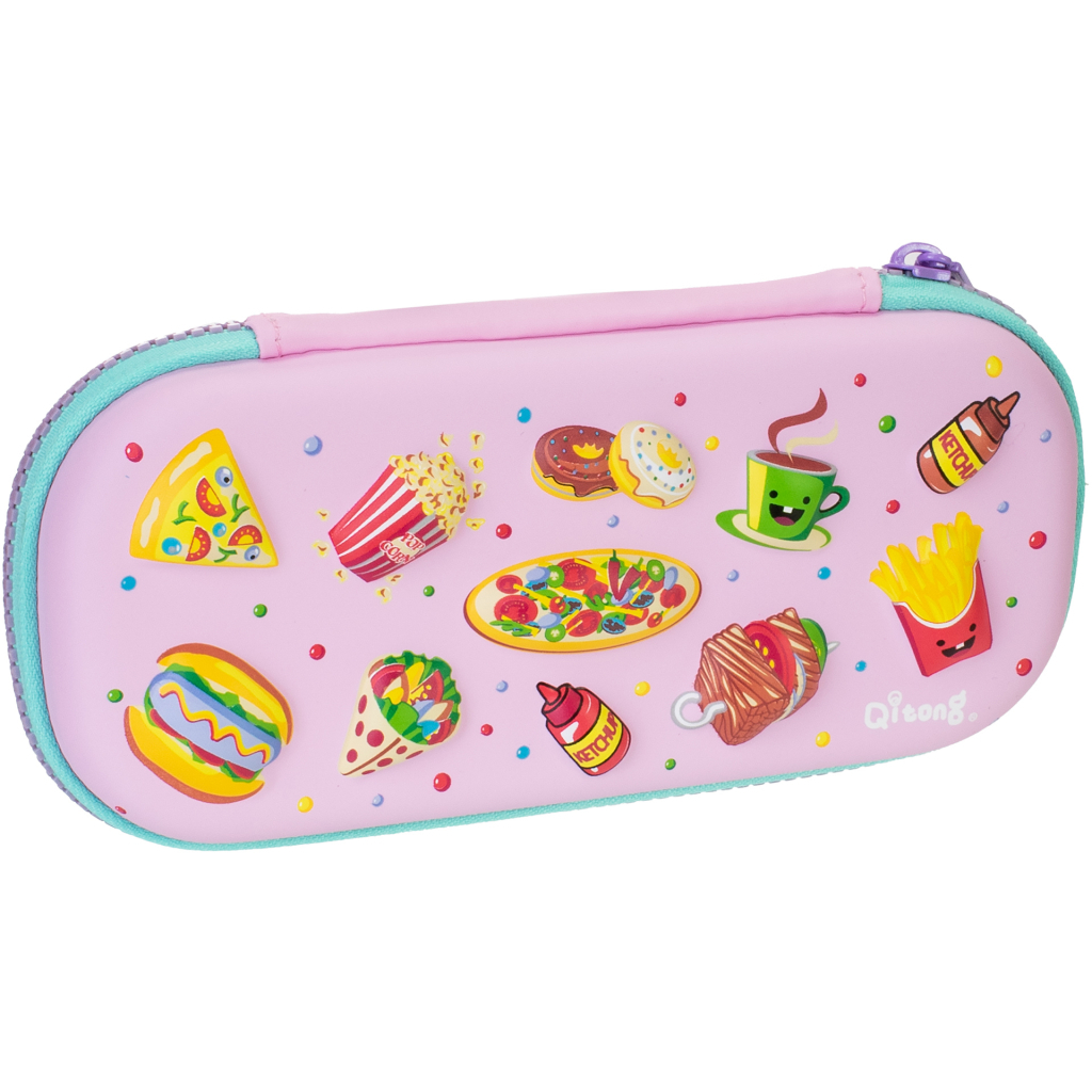 Пенал Cool For School 1 відділення з органайзером рожевий (QT-5670-Pink) Пенал Cool For School 1 відділення з органайзером рожевий (QT-5670-Pink)