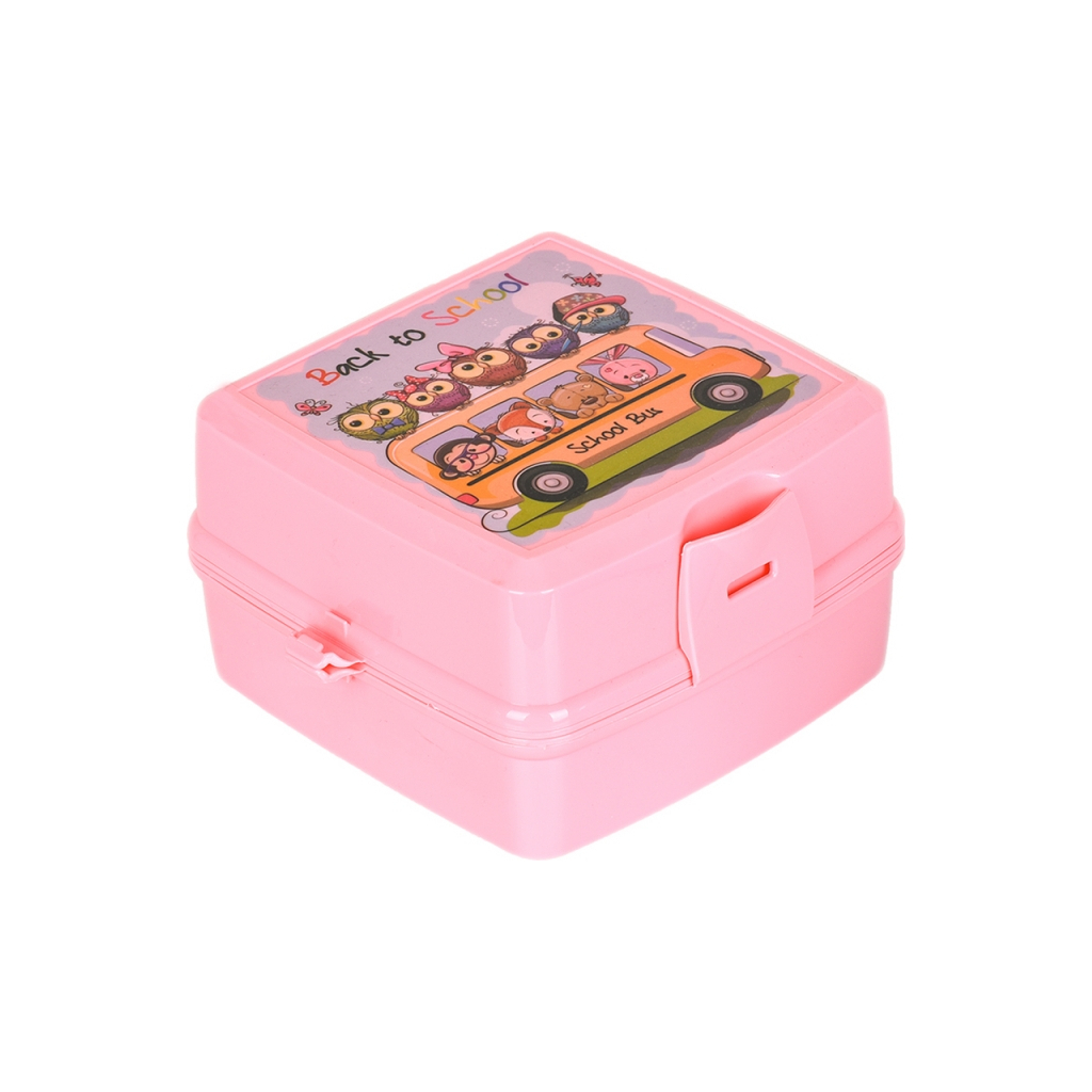 Ланч-бокс Irak Plastik Рожевий (20026)