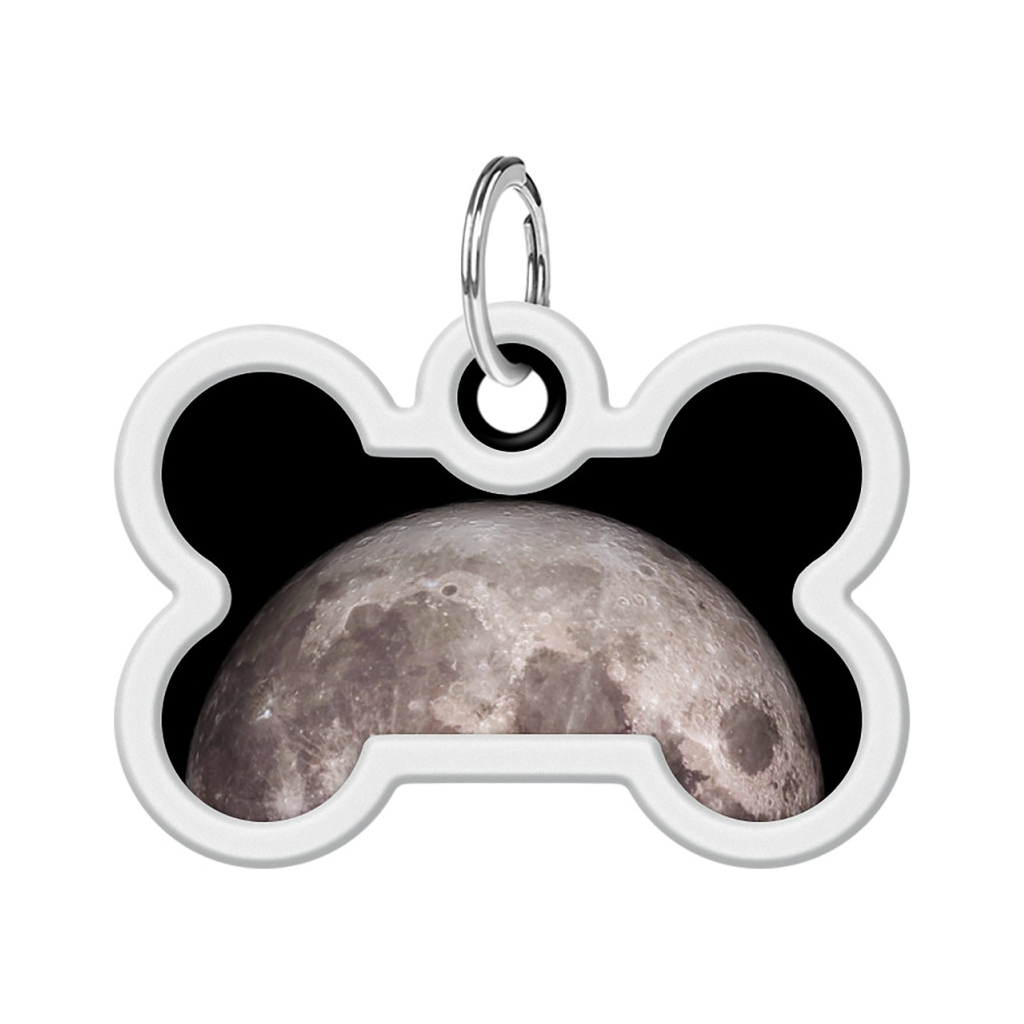 Адресник для тварин WAUDOG Smart ID з QR паспортом "Місяць", кістка 40х28 мм (231-4030)