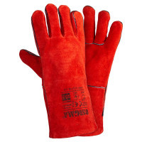Sigma protective gloves for welding p10.5, class AB, length 35 cm (red) (9449341)