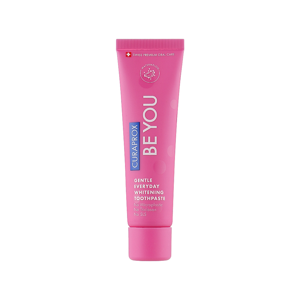 Зубна паста Curaprox Be You Вибілювальна Зі смаком кавуна з ментоловими кульками 60 мл (7612412429497)