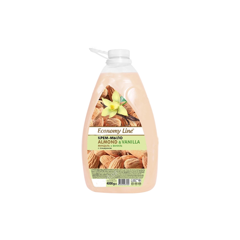 Рідке мило Sama Economy Line Мигдаль і ваніль з гліцерином 4 кг (4820270630570)