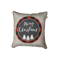 Pillowcase Provence decorative Mery Cristmas gray 45x45 (031692)