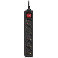 Network power filter REAL-EL RS-PROTECT M 10m, black (EL122300037)