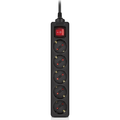 Мережевий фільтр живлення REAL-EL RS-PROTECT M 10m, black (EL122300037)