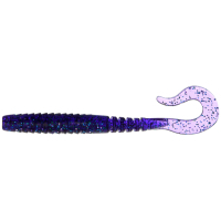 Fishing silicone FishUP Vipo 3.6" 060 - Dark Violet/Peacock & Silver (8 pcs/pack) (1864.06.35)