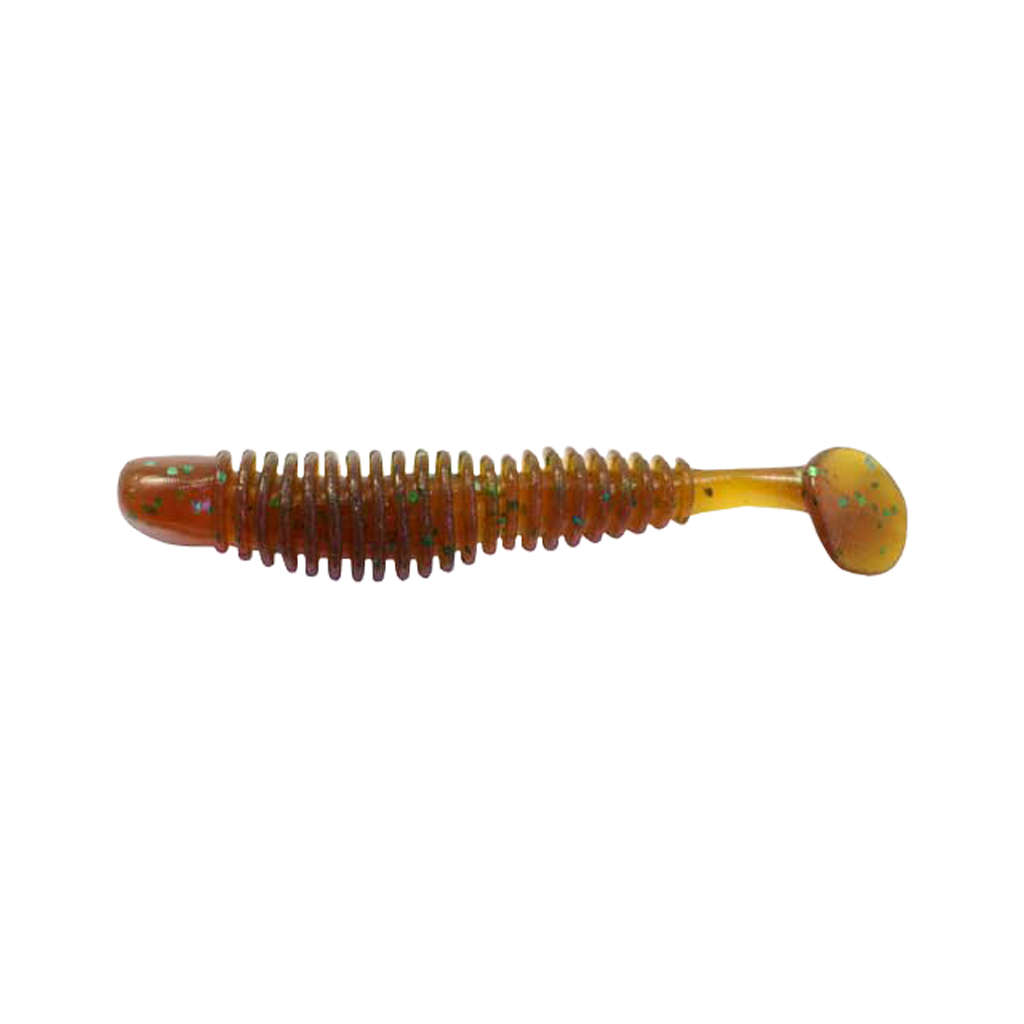 Силікон рибальський Reins Bubbling Shad 3" 565 Motor Oil Green Flake (8 шт/уп.) (1552.03.28)
