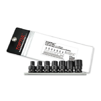 Набір торцевих головок Toptul ударних TORX 1/2" E10-E24 7шт. (зірка Давида) (GDAG0701)