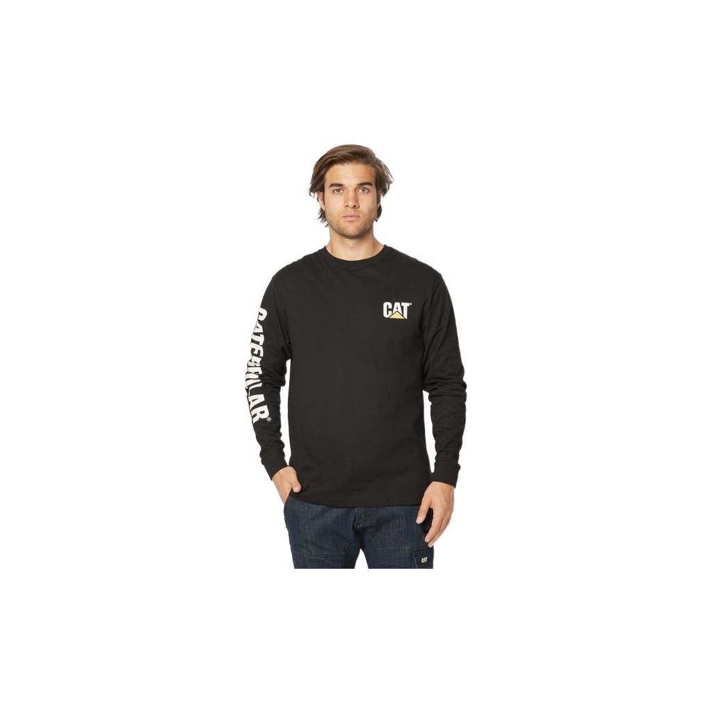 Лонгслів Caterpillar (CAT) 1510034-016 чорний S (882600569268)