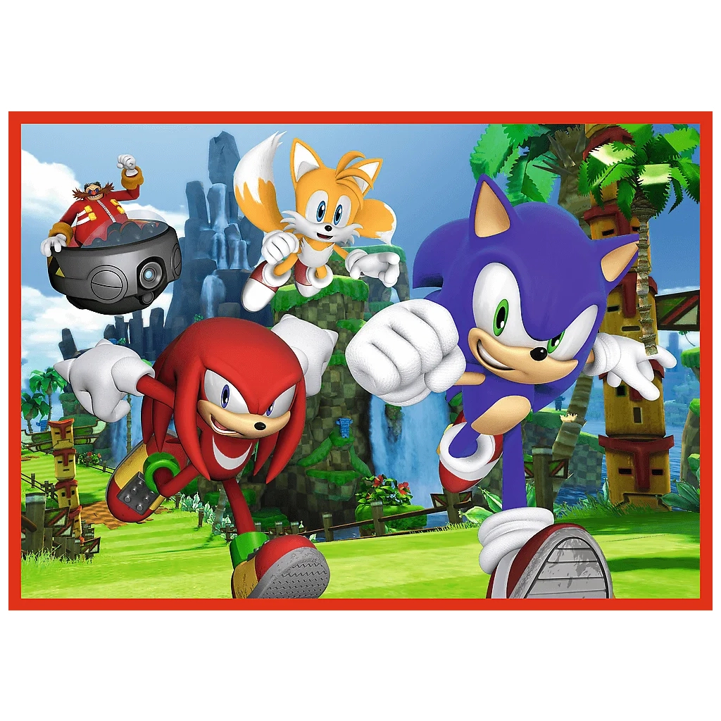 Пазл Trefl Sonic Пригоди Соніка 4 in 1 (35, 48, 54, 70) елемента (5900511346251)