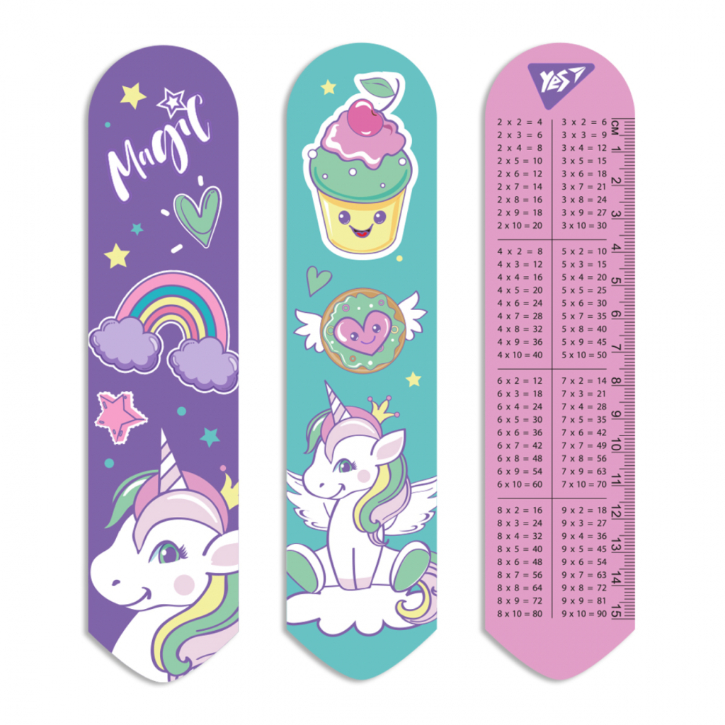 Закладки для книг Yes 2D Glamour unicorn (708154)
