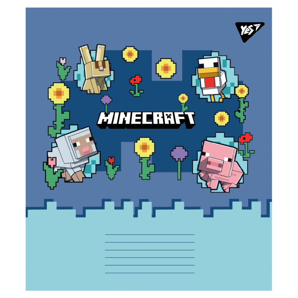 Зошит Yes Minecraft Spring А5 12 аркушів лінія (767591)