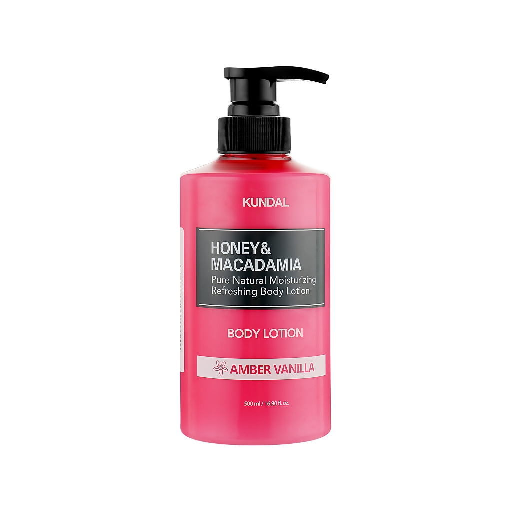 Лосьйон для тіла Kundal Honey & Macadamia Pure Body Lotion Amber Vanilla 500 мл (8809568742078)