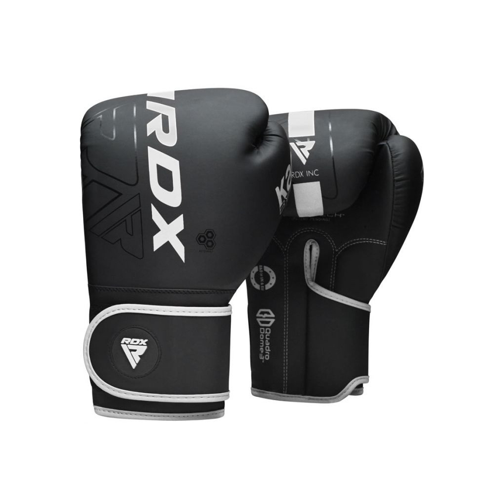 Боксерські рукавички RDX F6 Kara Matte White 8 унцій (BGR-F6MW-8OZ)
