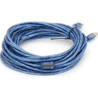 Кабель для принтера USB 2.0 AM/BM 10.0m ferrite blue Voltronic (YT-AM/BM-10TBL)