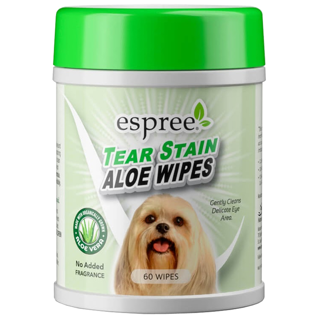 Вологі серветки для тварин Espree Aloe Tear Stain Wipes 60 шт. (0748406012783)