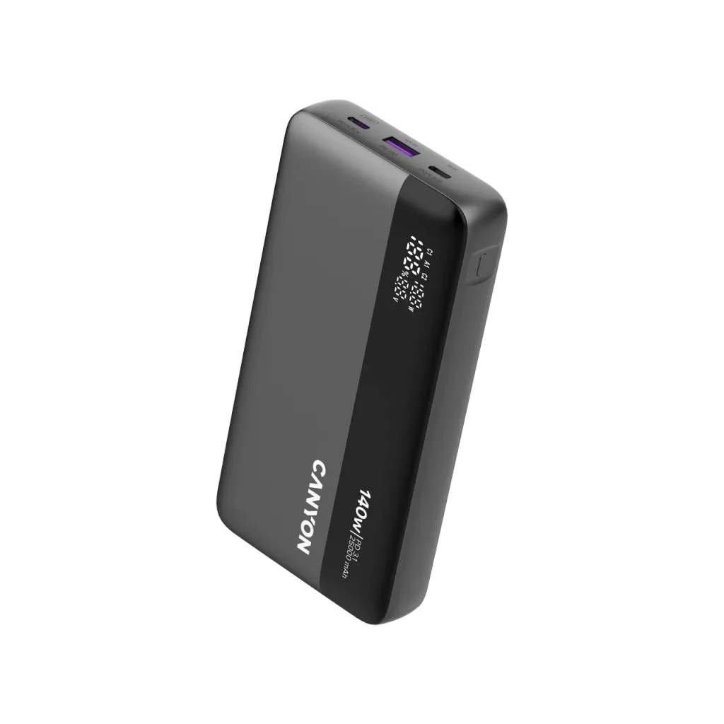 Повербанк Canyon PB-240 25000mAh, PD3.1/140W, PPS, QC3.0, AFC & SCP, Digital Display (CNS-CPB240) Повербанк Canyon PB-240 25000mAh, PD3.1/140W, PPS, QC3.0, AFC & SCP, Digital Display (CNS-CPB240)