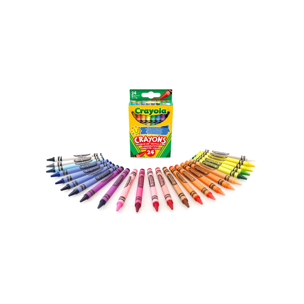 Олівці кольорові Crayola воскові, 24 шт (0024)