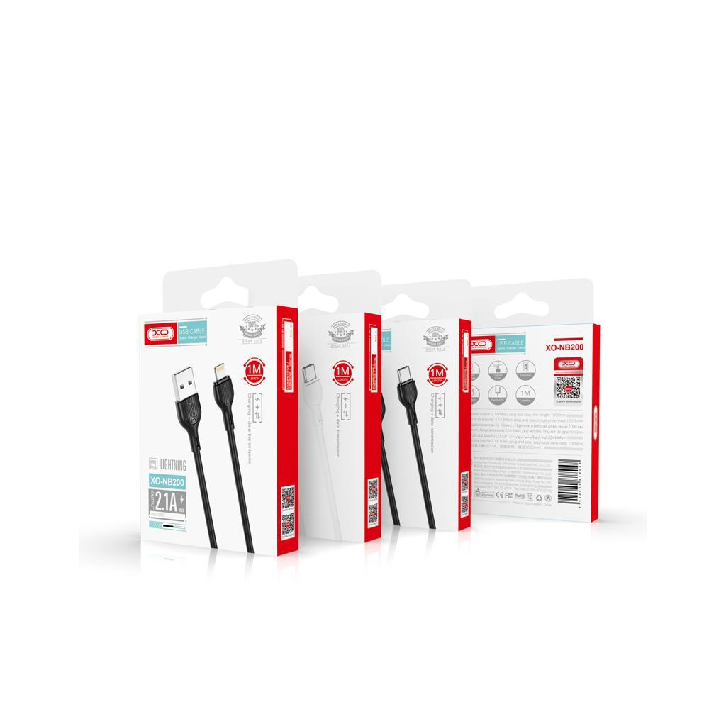 Дата кабель USB 2.0 AM to Micro 5P 1.0m 2.1A white XO (NB200-M-WH) Дата кабель USB 2.0 AM to Micro 5P 1.0m 2.1A white XO (NB200-M-WH)
