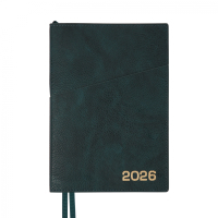Weekly Leo planner A5 dated 2026 "Credo", integral, emerald, 368 pages (252646)