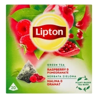 Lipton green tea "Raspberry&pomegran" 20 bags (5063270108413)