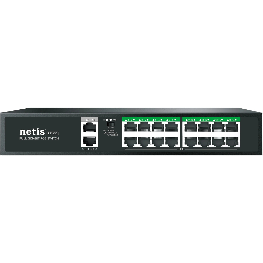 Комутатор мережевий Netis P116GC