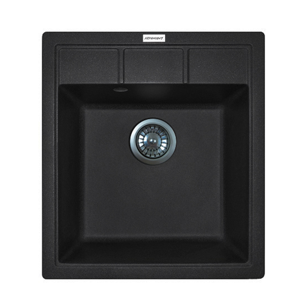 Мийка кухонна Adamant Brick чорний + змішувач та дозатор (4824296209703) Мийка кухонна Adamant Brick чорний + змішувач та дозатор (4824296209703)