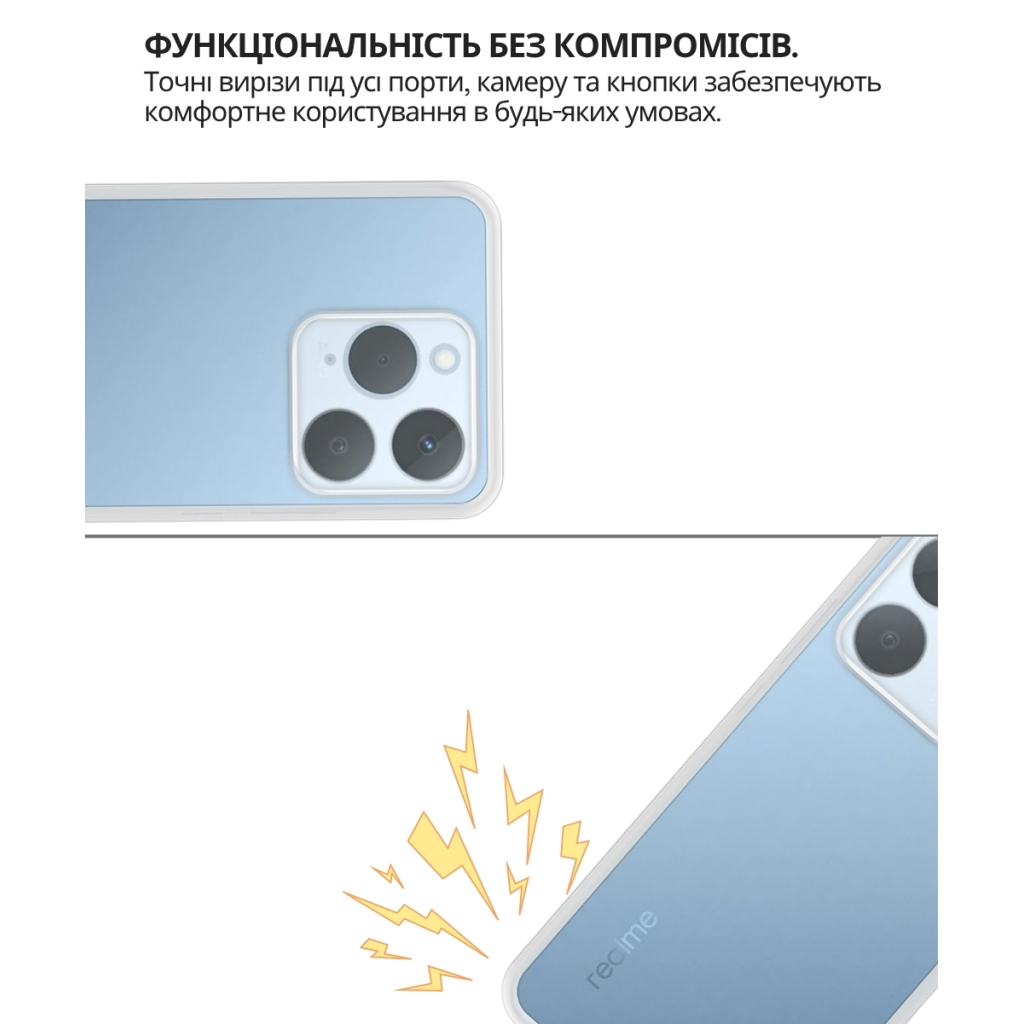 Чохол до мобільного телефона BeCover Silicone Realme 15T Transparent (714695) Чохол до мобільного телефона BeCover Silicone Realme 15T Transparent (714695)